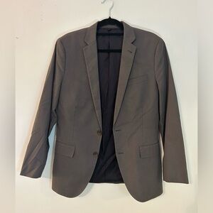 J Crew Ludlow Blazer Sports Jacket S 100% Cotton Solid Gray Preppy Causal‎ S 38R